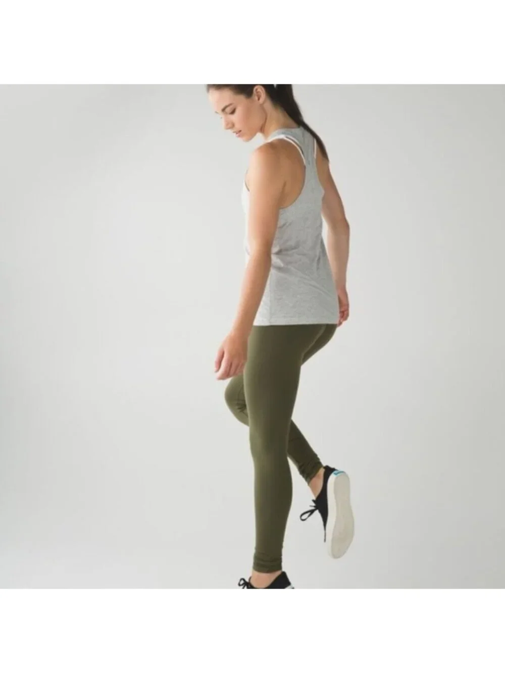 Lululemon Wunder Under Pant *Full-On Luon Fatigue Green Denim